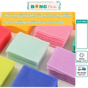 Combo 10 miếng (5 túi) dán giữ tóc, cố định tóc khi rửa mặt, trang điểm nhiều màu DT70 - Kẹp tóc mái BÔNG Cài Tóc