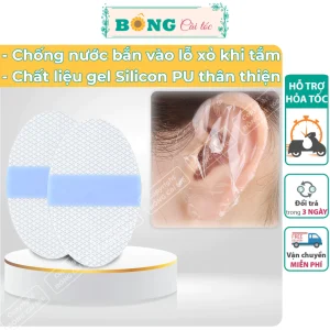 Set 10 - 20 miếng dán gel silicon chống nước cho lỗ xỏ dùng 1 lần, tiện lợi PKK60 - Phụ kiện bịt tai BÔNG Cài Tóc